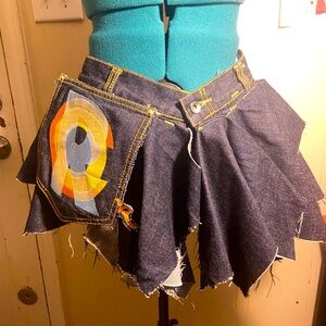 Mini Jean skirt custom